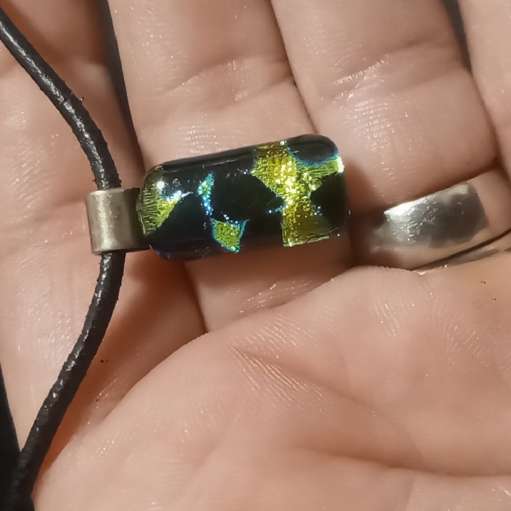 Unique art Glass Pendant Necklace
